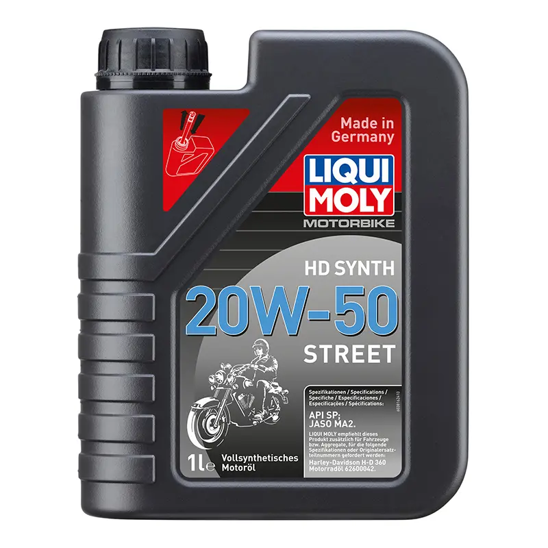 Moottoriöljy 4-tahti Liqui Moly synteettinen 20W50 (1 l) — näkymä 3