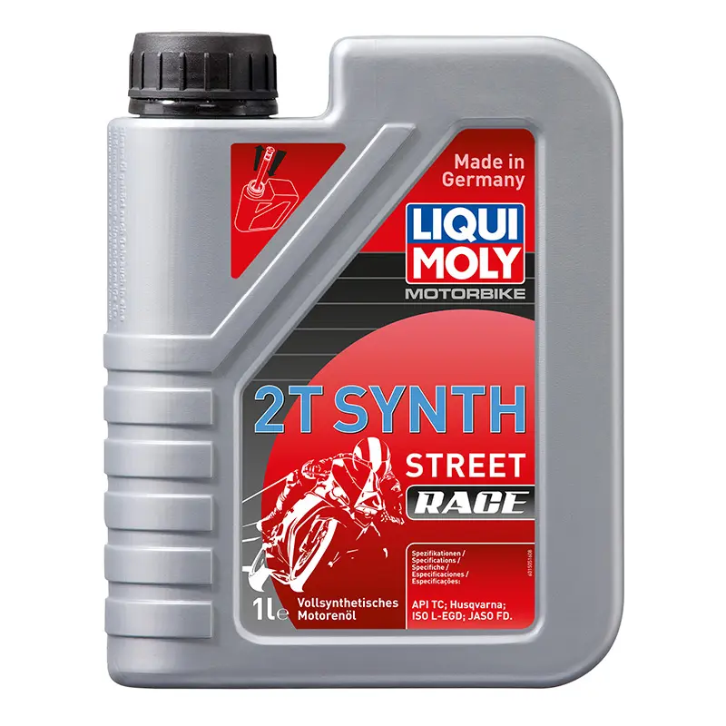 2-takts motorolje Liqui Moly Street Race 2T syntetisk 1 L — vinkel 3