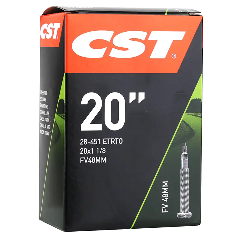 সাইকেল টিউব ২০ x ১ ১/৮ CST প্রেসটা ভালভ ৪৮ মিমি