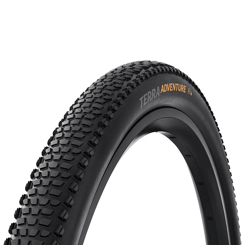 Pneu gravel 700 x 50 Continental terra adventure noir tubeless ready TS (50-622) compatible vae et VTT en 29X2.00