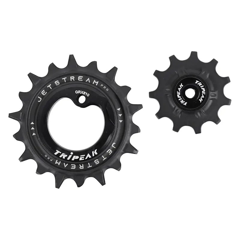 Tripeak 11-18 دانت سیرامک 12-11X2V ڈیریلیئر پلے۔ shimano GRX RX810 - 815 - 820 سیاہ (2 کا سیٹ) (4 سال کی گارنٹی)