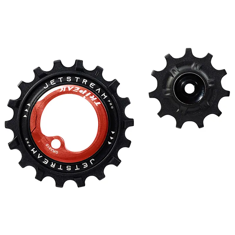 Ролка на дерайльор aopw Tripeak 11-18 зъба керамична 12-11X2V. shimano GRX RX810 - 815 - 820 червена (комплект от 2) (гаранция 4 години)
