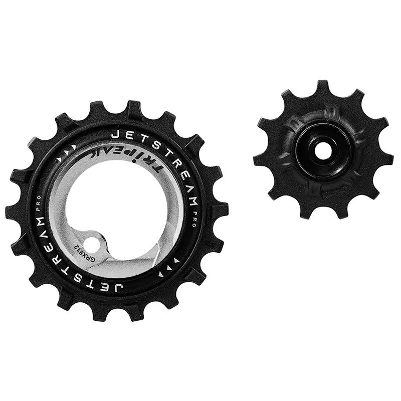 بكرة الدرايلير Tripeak سيراميك 11-18 سن 11X1V Shimano GRX RX812-817 فضي (طقم من 2)