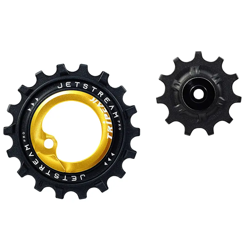 Ролка на предавка aopw Tripeak 12-18 зъба керамична 12X2V. за shimano ultegra R8100 - 105 R7100 златни (комплект от 2) (гаранция 4 години)