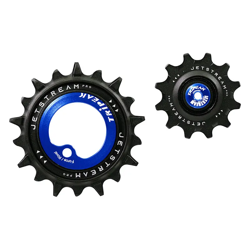 Galet derailleur aopw Tripeak 12-18 dents ceramique 12X2V. sram axs force-rival D1-D2 bleu fonce -2023 (jeu de 2) (garantie 4 ans)