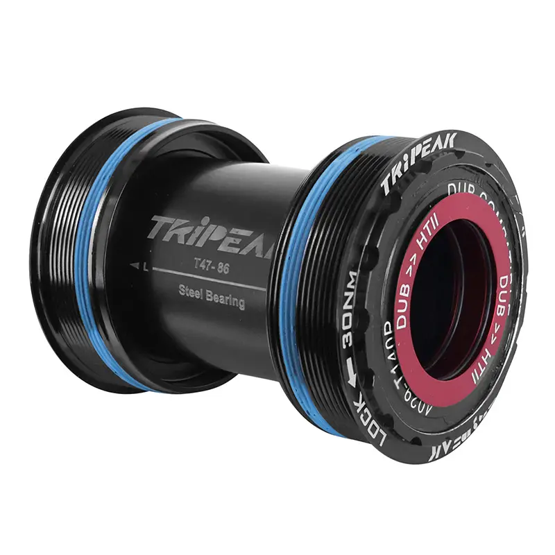 Integriertes Tretlagergehäuse mit Gewinde Rennrad Tripeak 3EN1 86-92 mm Durchmesser T47 mm Achse 24/28,99/30 mm
