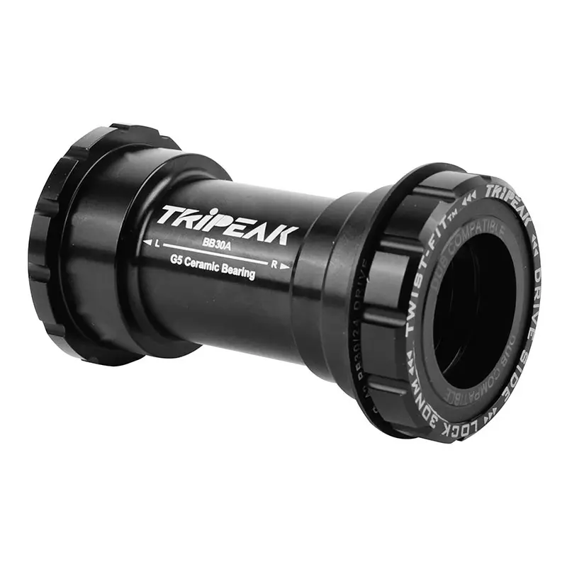 Integriertes Tretlagergehäuse für MTB/Rennrad zum Einklemmen Tripeak TwistFit Keramik 73 mm Durchm. 42 mm Achse 28,99/30 mm