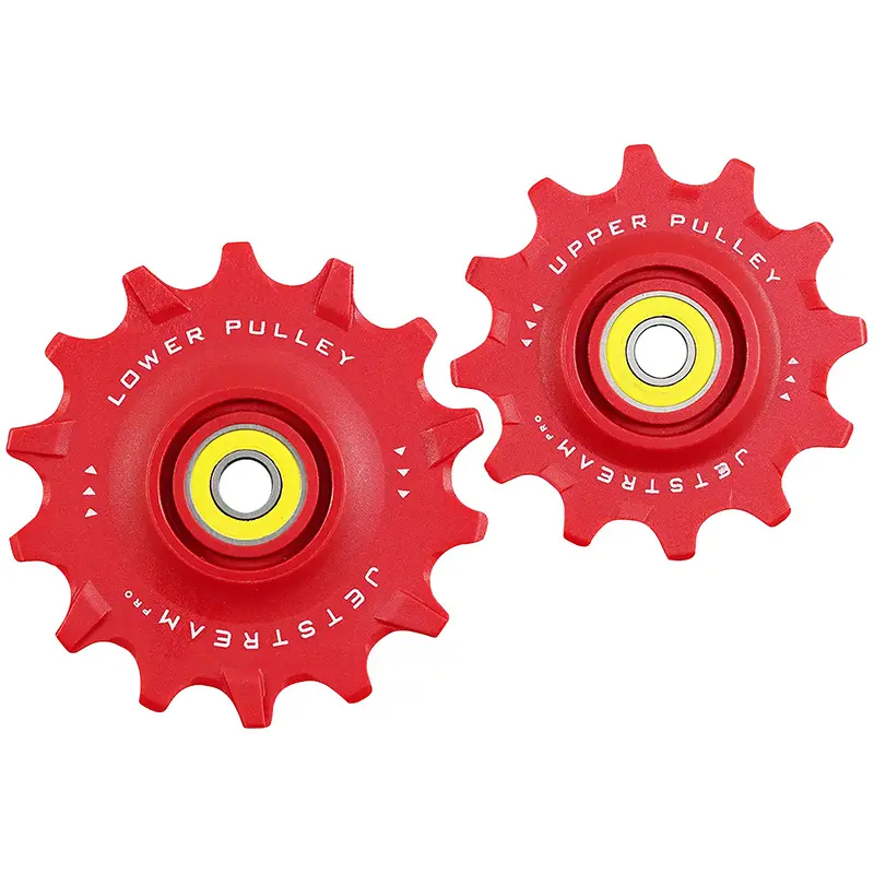 Derailleurwieltjes weg Tripeak 12-14 tanden keramiek 12V Shimano Dura-Ace R9200 Ultegra R8100 105 R7100 rood
