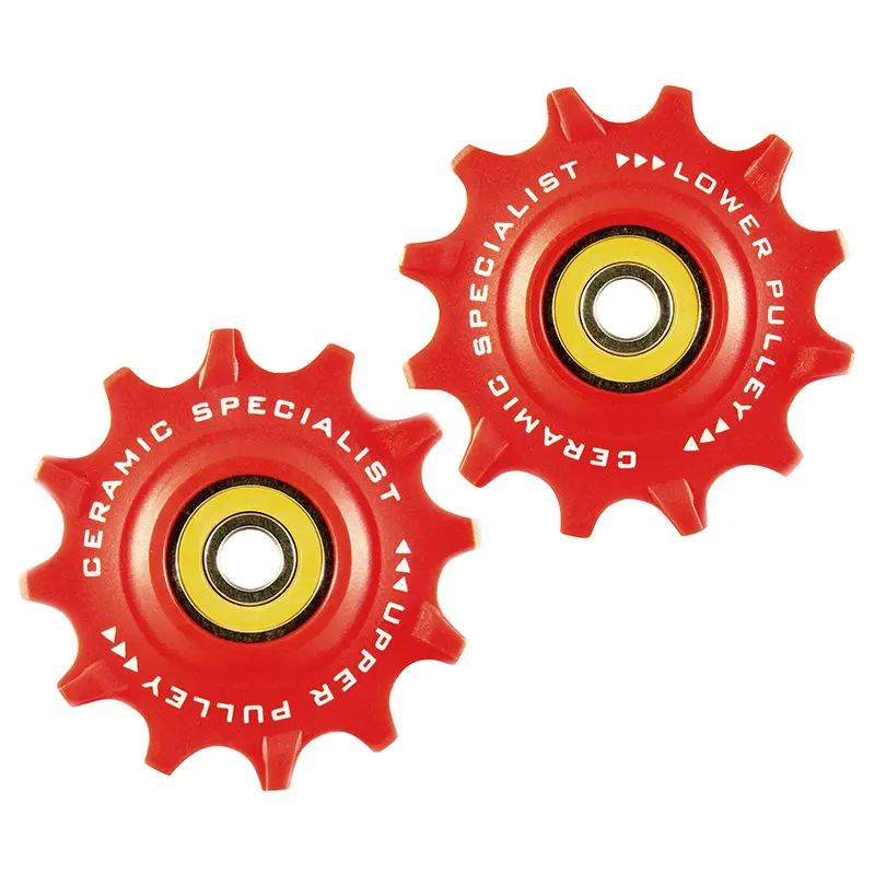 VTT ডেরেইলার পুলি Tripeak 12-12 দাঁত সিরামিক 11V SRAM X0 X1 X01 GX লাল (2টির লট)