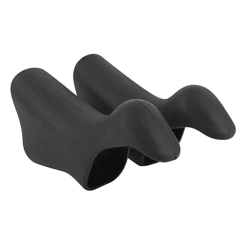 Repose-mains vélo P2R compatible Shimano Ultegra DI2 6770 caoutchouc noir (paire)