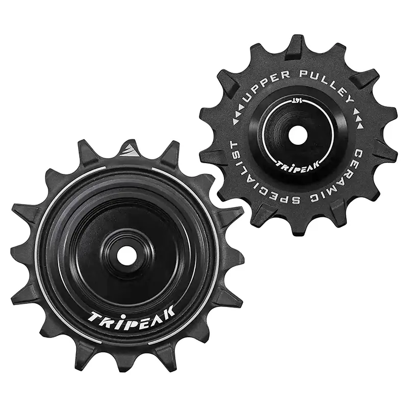 Tripeak Rennrad-Gravel Schaltrollen 14-16 Zähne Keramik 12-Gang SRAM eTap AXS schwarz (Blister mit 2 Stück)