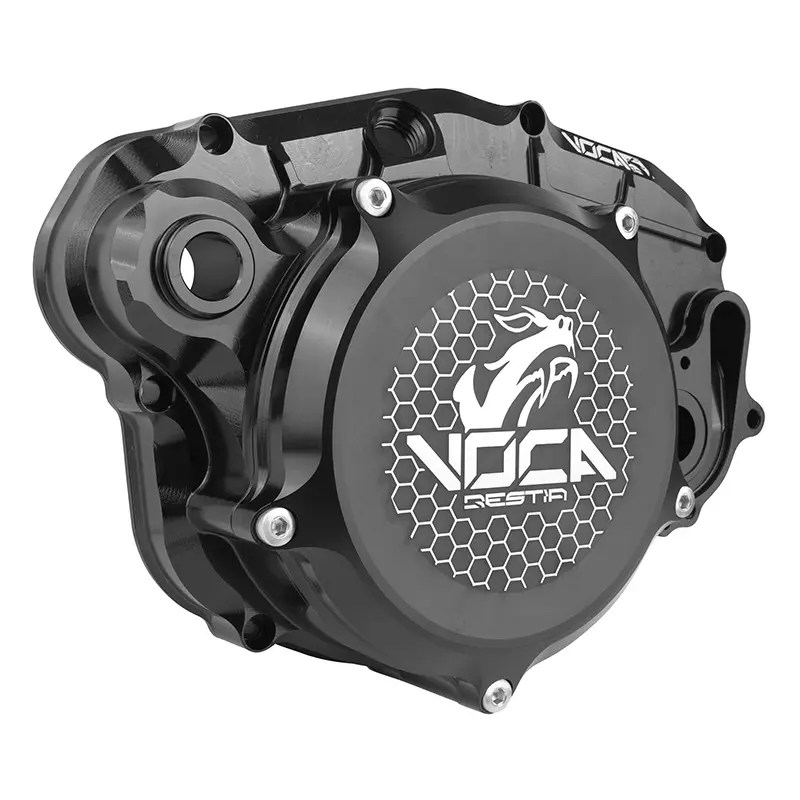 Kupplungsgehäuse Voca Racing Alu CNC schwarz für Minarelli 50 AM6 Rieju 50 MRT Beta 50 RR Sherco 50 SM-R SE-R