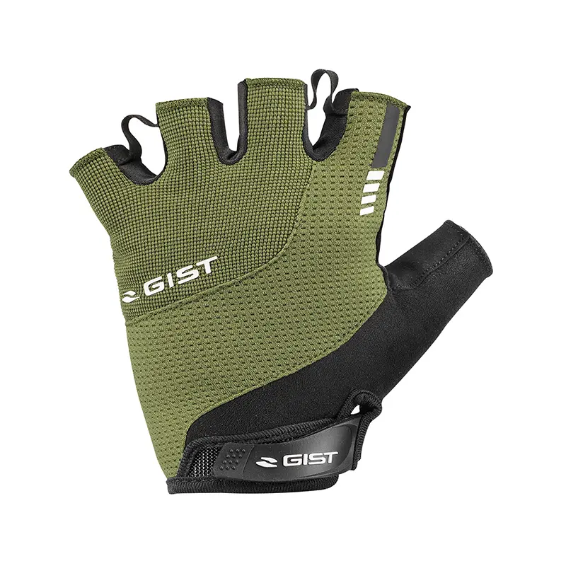 Kurze Fahrradhandschuhe GIST Kontrol Sommer militärgrün M