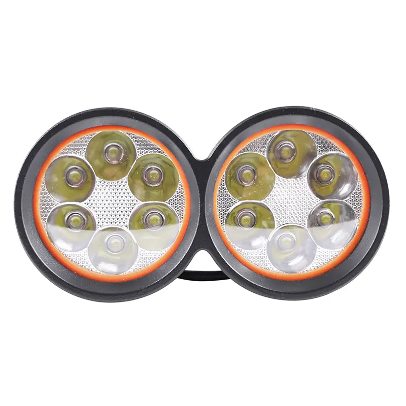 SELECTION P2R adjustable dual-focus LED headlight for scooter 12-72V with mounting — view 2