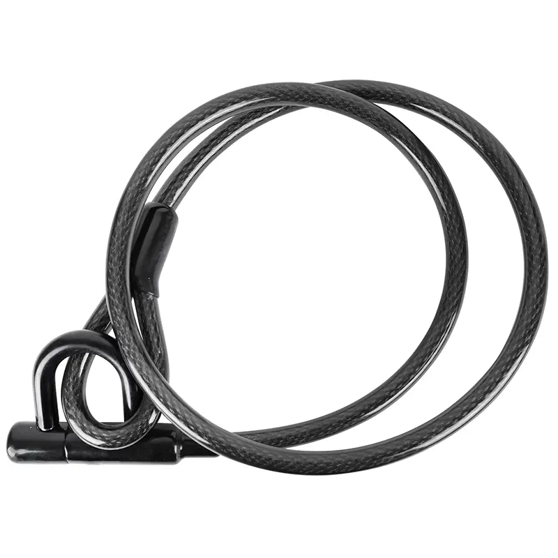 P2R سلیکشن 15 mm قطر 1,50 m لمبائی سیاہ چابی والا U-کیبل بائیک-سکوٹر لاک