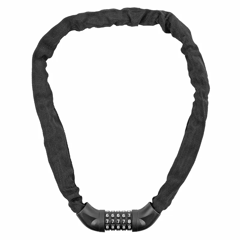 Selection P2R Code-Kettenschloss Stahl Fahrrad Tretroller Länge 85 cm schwarz Sicherheitsstufe 8