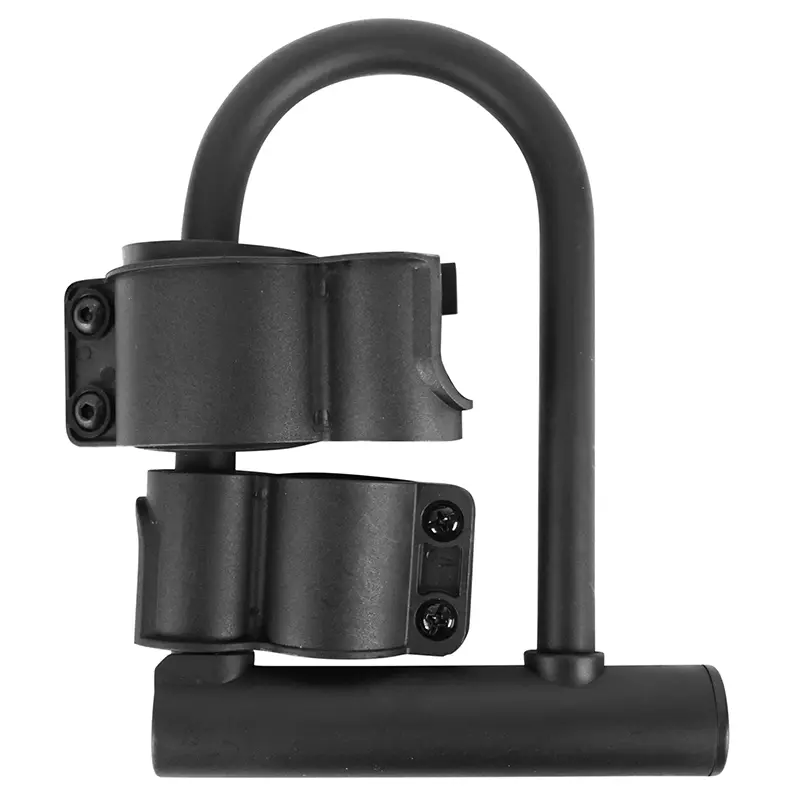 U-lås cykel - sparkcykel diameter 13 mm längd 142 mm svart med 2 nycklar och fäste Sélection P2R
