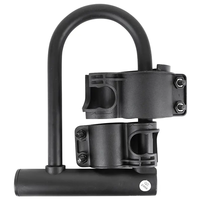 U-lås cykel - sparkcykel diameter 13 mm längd 142 mm svart med 2 nycklar och fäste Sélection P2R — vy 2