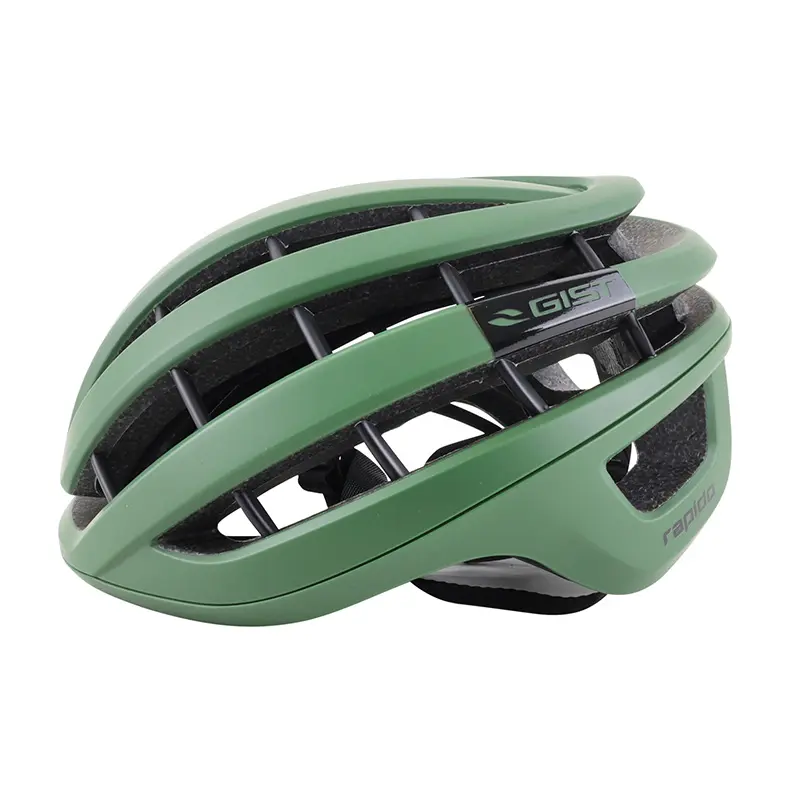 Fahrradhelm Erwachsene Gist Route Rapido mattgrün 56-62 cm — Ansicht 4