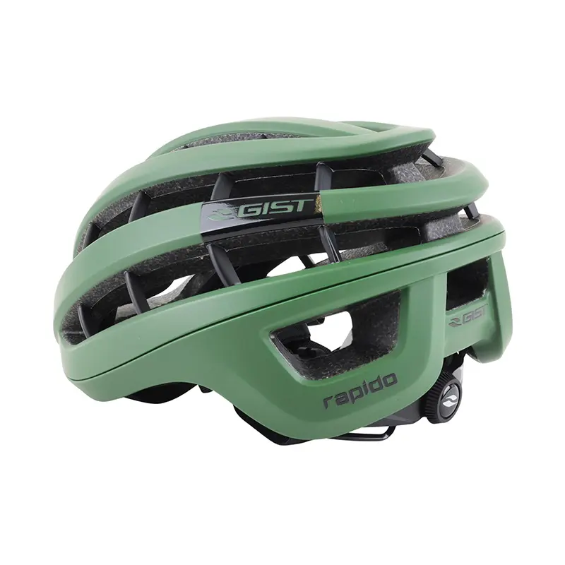 Fahrradhelm Erwachsene Gist Route Rapido mattgrün 56-62 cm — Ansicht 5
