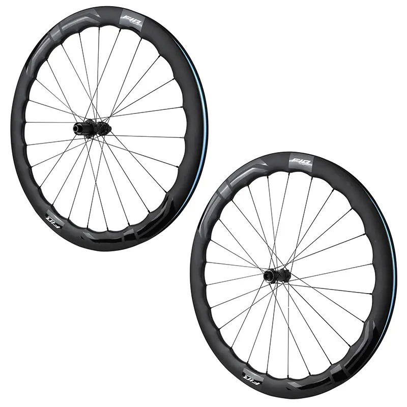 Paire de roues route disque 700 FIR FC 50 Pro Centerlock carbone noir Shimano 12-11V tubeless ready