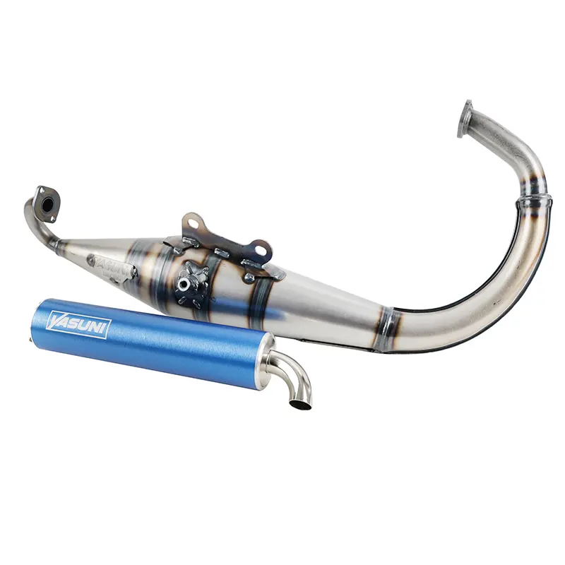 Silencieux Yasuni Z verni bleu azur MBK Booster 50, Yamaha BWS 50, Stunt 50 - TUB306A