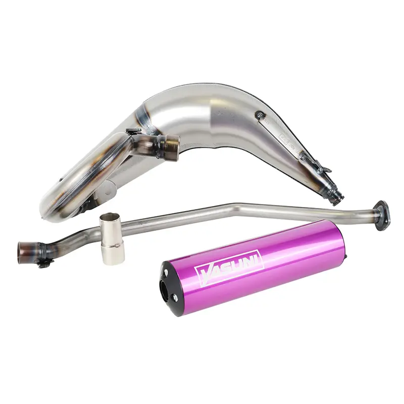 Silencieux Yasuni verni pour Peugeot 103 SP, MVL, Vogue (carbone) - TUB1001-2TC