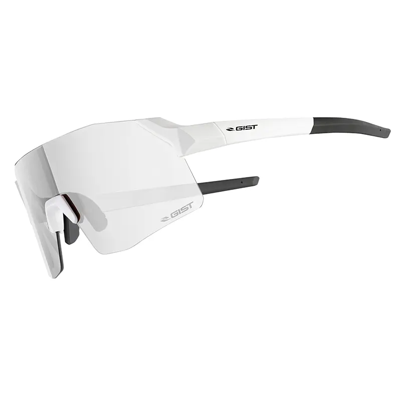 Lunettes vélo adulte GIST Rocket monture blanc mat verres photochromiques catégorie 1-3