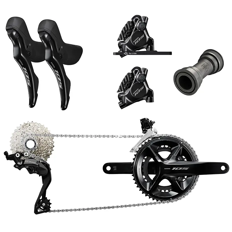 Shimano 105 R7120 Disc Black 12-Speed 172.5 50-34 Groupset without Disc