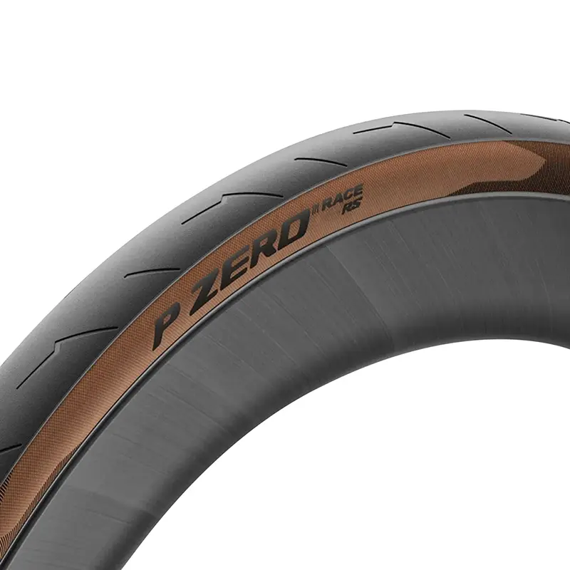 Pneu route 700 x 28 Pirelli p zero race RS classic tanwall noir flanc marron TS (28-622)