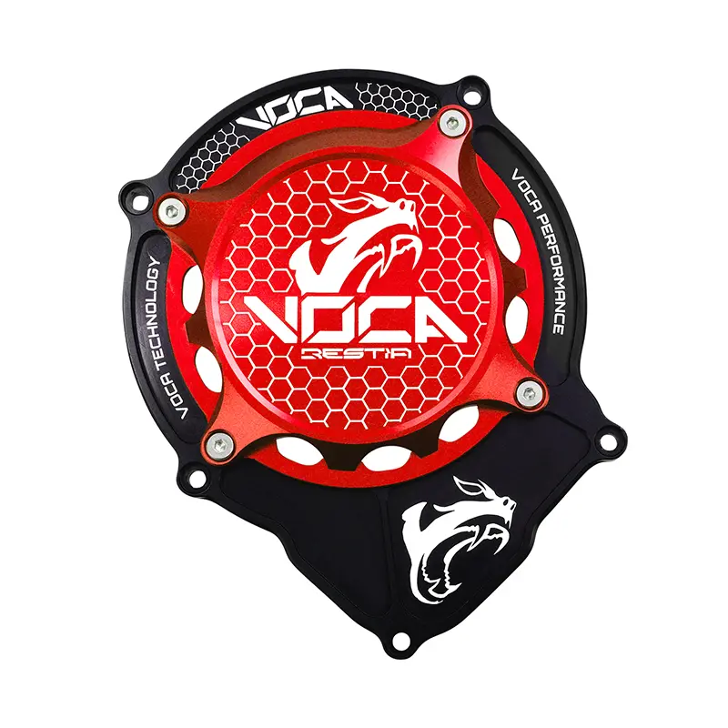 Zündungsgehäuse 50 Voca Racing Minarelli 50 AM6 Beta 50 RR Rieju 50 MRT Sherco 50 SM-R SE-R Alu CNC schwarz-rot