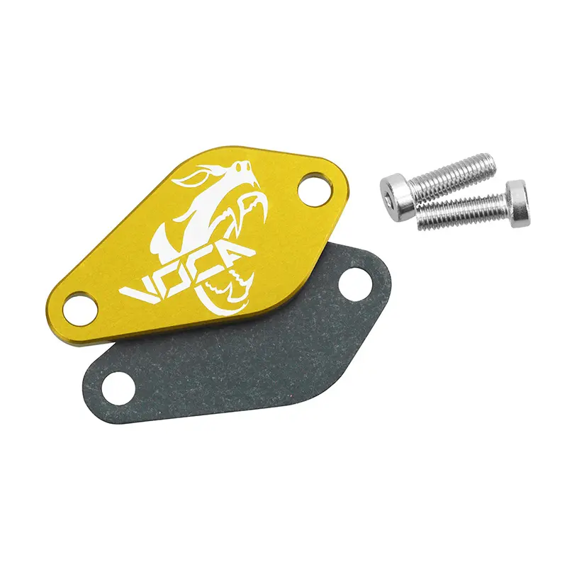 Obturateur pompe à huile VOCA Racing aluminium CNC doré Minarelli 50 AM6 Derbi Senda