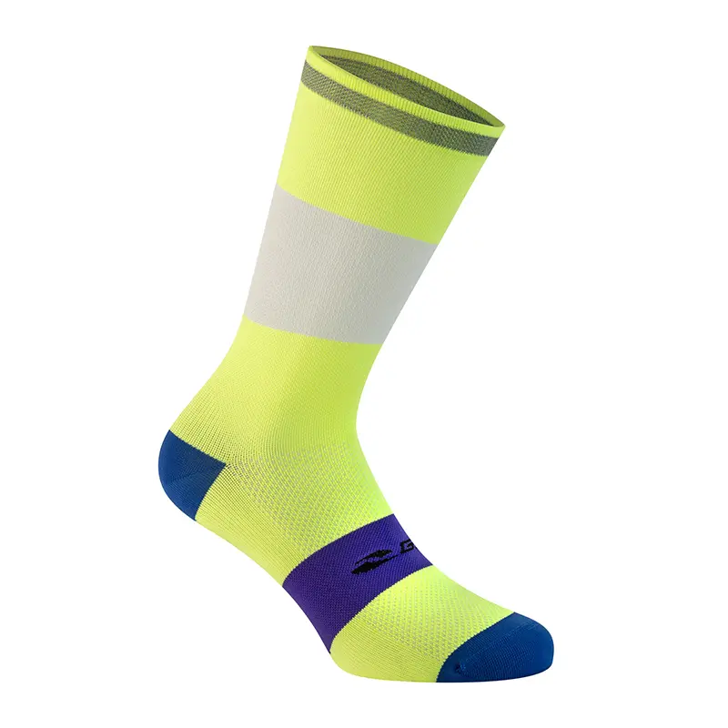 Ponožky Gist Reflex žlto-fluorescenčné 40-43 výška 20 cm s reflexným pruhom