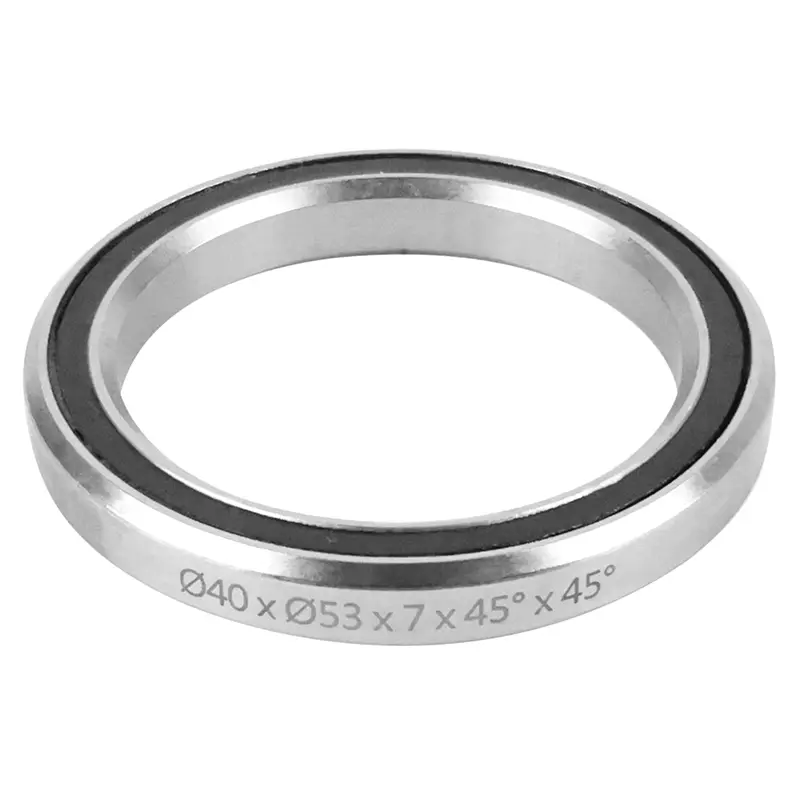 Roulement jeu de direction Black Bearing D6 inox 40 x 53 x 7 mm 45x45°