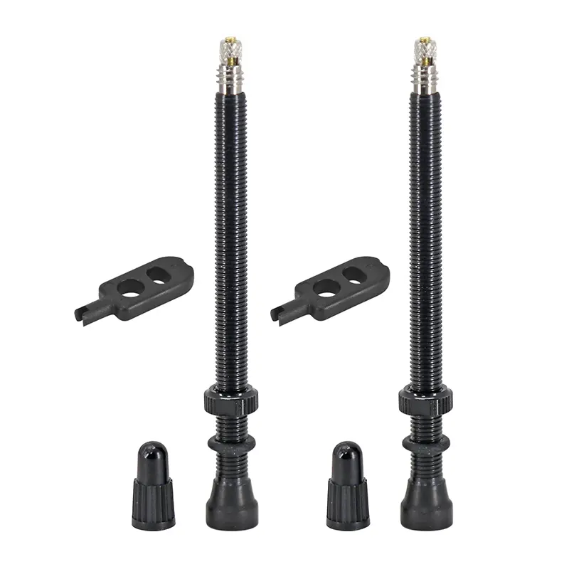 Hutchinson Tubeless-Ventil Presta 80 mm abnehmbare Kappe (Paar)