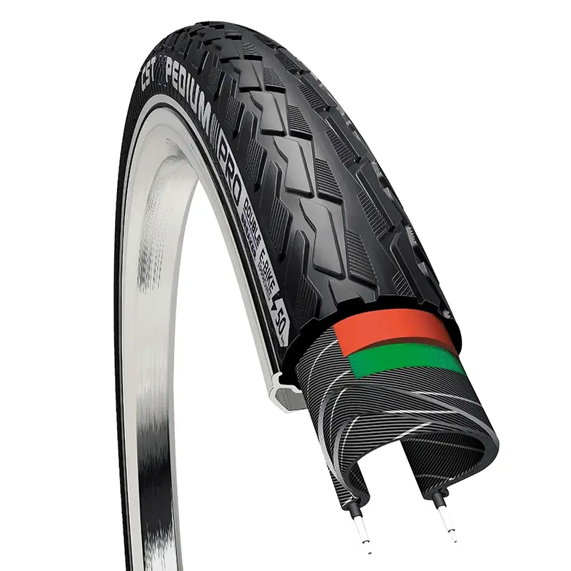 Reifen CST Xpedium VTC VAE urban 700 x 45 (28 x 1,75) schwarz TR (45-622) Verstärkung 5 mm homologiert VAE E50 Reflexflanke maximaler Schutz