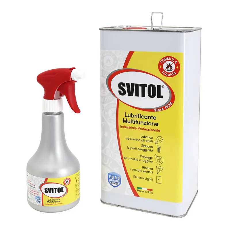 Arexons Svitol Multifunktions-Schmiermittel professionell verbesserte Formel Flammpunkt 100°C Spray 400 ml + Nachfüllung 5 L