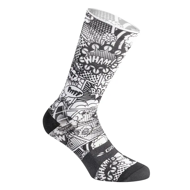 Calcetines Gist Trendy Comics verano negro y blanco 43-47 ecológico altura 20 cm