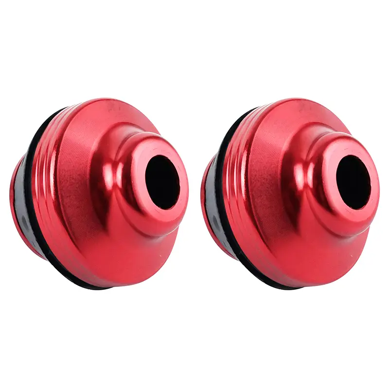 Écrou protection antichute fixation moyeu trottinette métal rouge Sélection P2R — vue 2