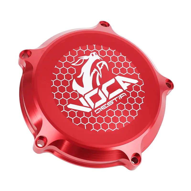 Couvercle embrayage Voca Racing aluminium CNC rouge 50 AM6