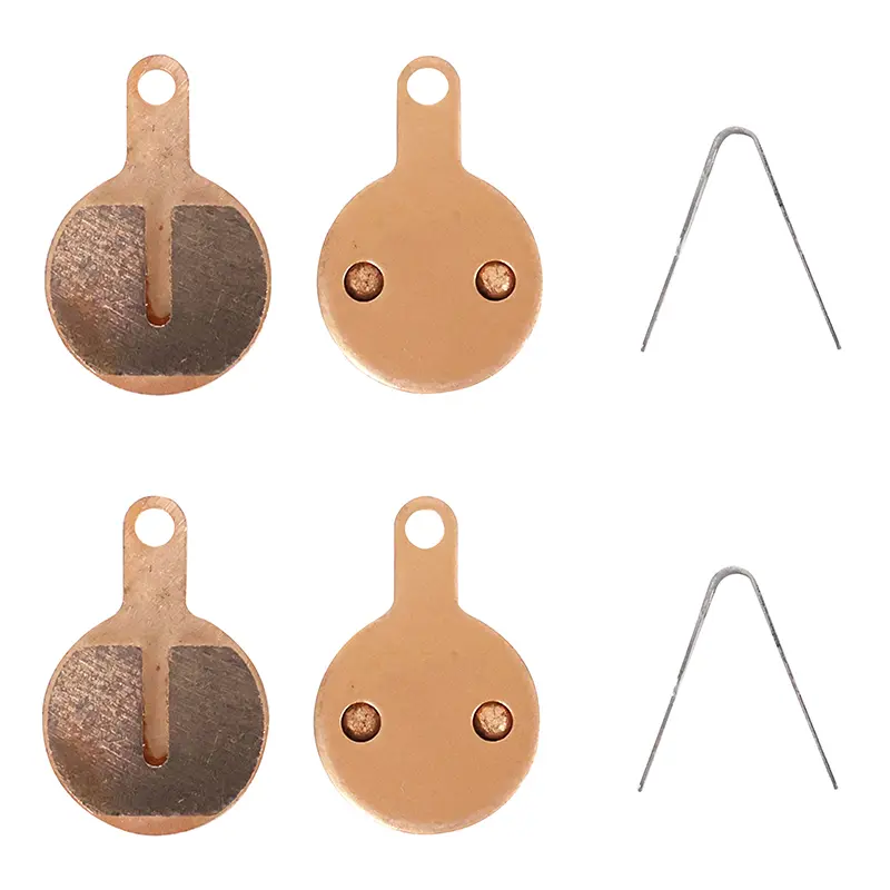 Plaquette de frein trottinette CT009-S synthétisée cuivre composite Ø 22 mm (2 paires)
