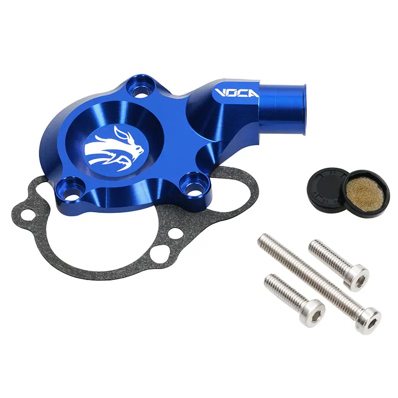 Carter-deksel waterpomphuis Voca Racing Minarelli 50 AM6 blauw