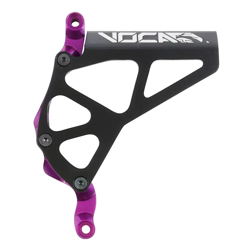 Cache pignon 50 a boite Voca Racing pour minarelli 50 AM6-BETA 50 rr-rieju 50 mrt-sherco 50 SM-R, se-r alu CNC noir-violet
