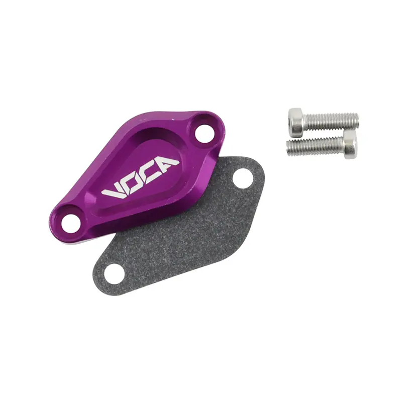 Obturateur pompe à huile 50 à boîte VOCA Evo pour Minarelli 50 AM6 - Derbi 50 Senda - GPR alu CNC violet