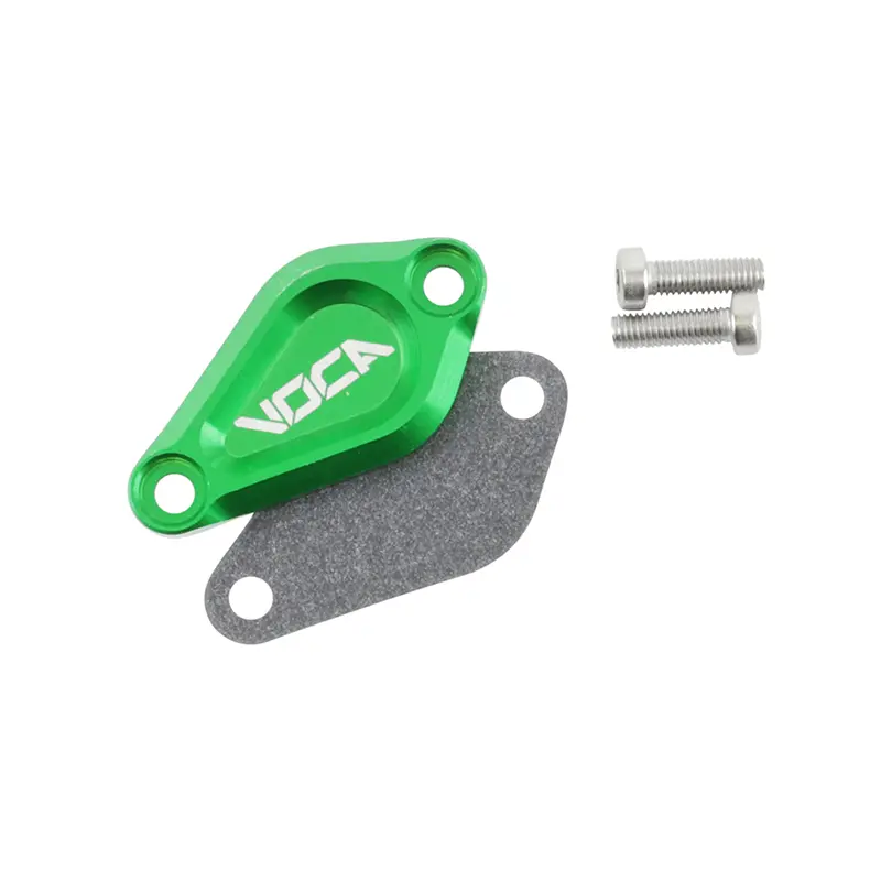 Заглушка масляного насоса 50 к коробке Voca Evo для Minarelli 50 AM6 - Derbi 50 Senda GPR алюминий CNC зеленый