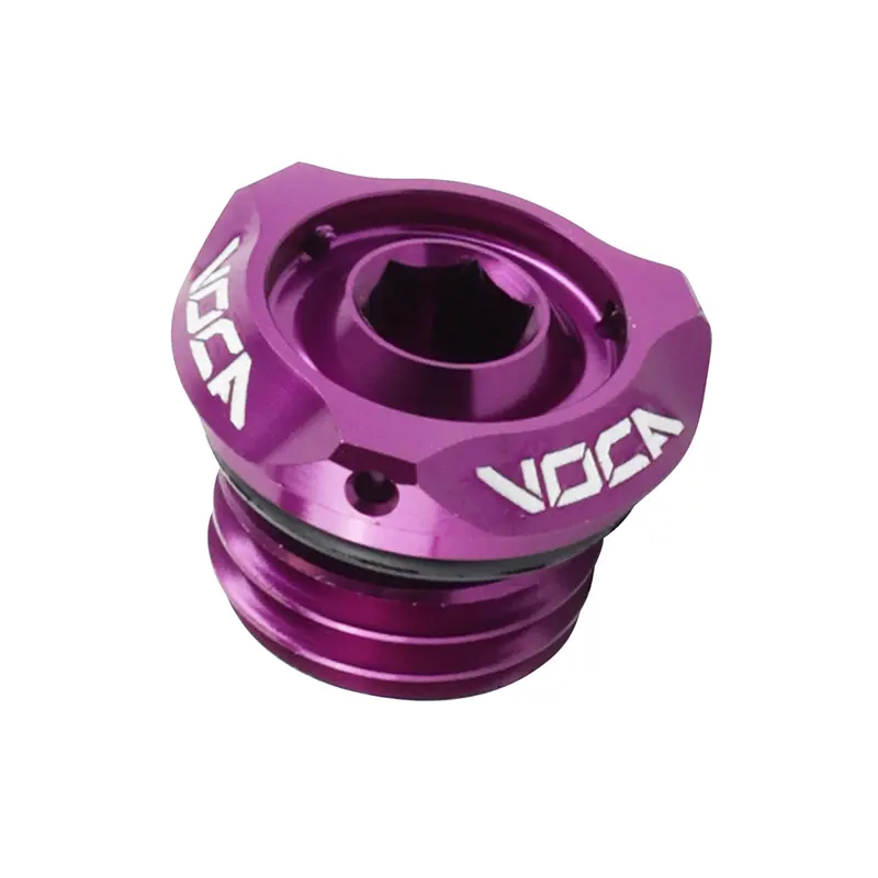Ölverschluss 50 a boite voca evo V2 minarelli 50 AM6-RIEJU 50 MRT, smx-yamaha 50 TZR, dtr-peugeot 50 XPS, XR6-BETA 50 rr-sherco 50 SM-R, se-r alu CNC violett