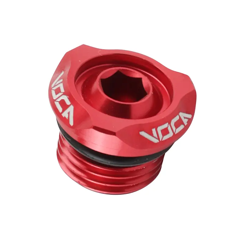Ölverschluss Voca Evo V2 für Derbi 50 Senda GPR Alu CNC rot