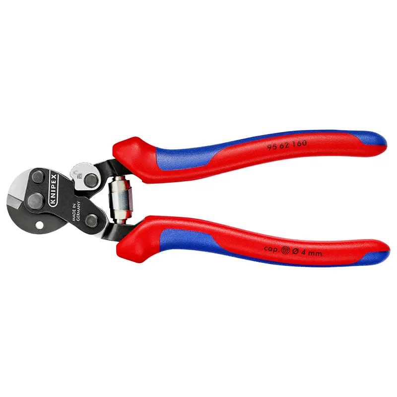 Kabelabschneider Knipex 160 mm schwarz rostfrei 4-6 mm ergonomischer Griff Federspreizung (95 62 160)