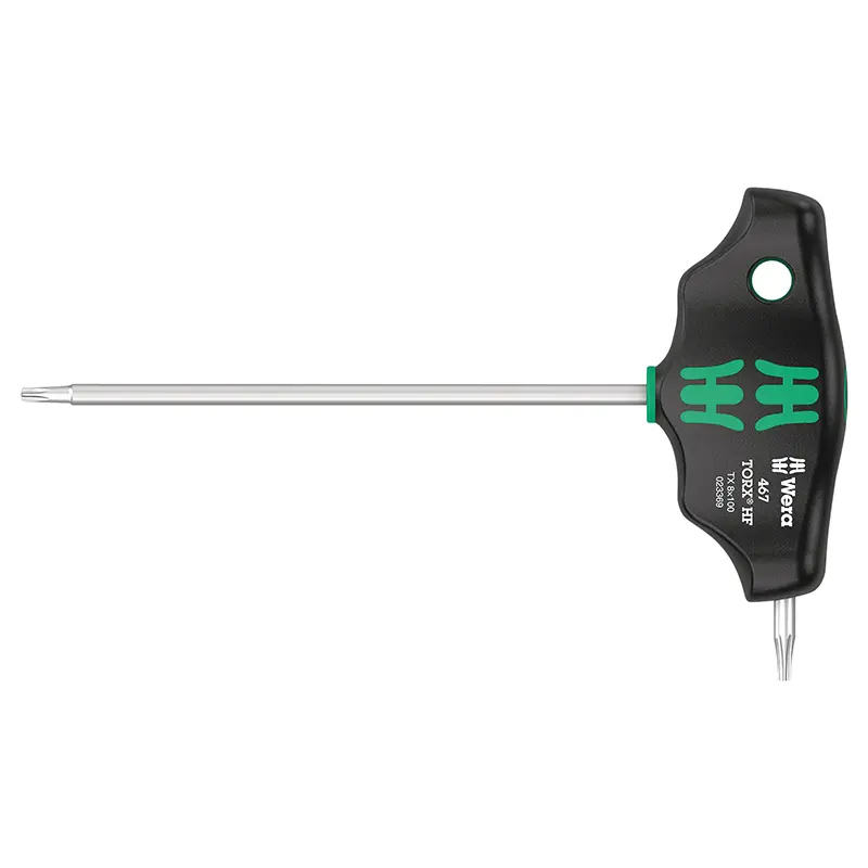 Wera T-Griff Torx-Schlüssel 467 HF T8X100MM schwarz-grün