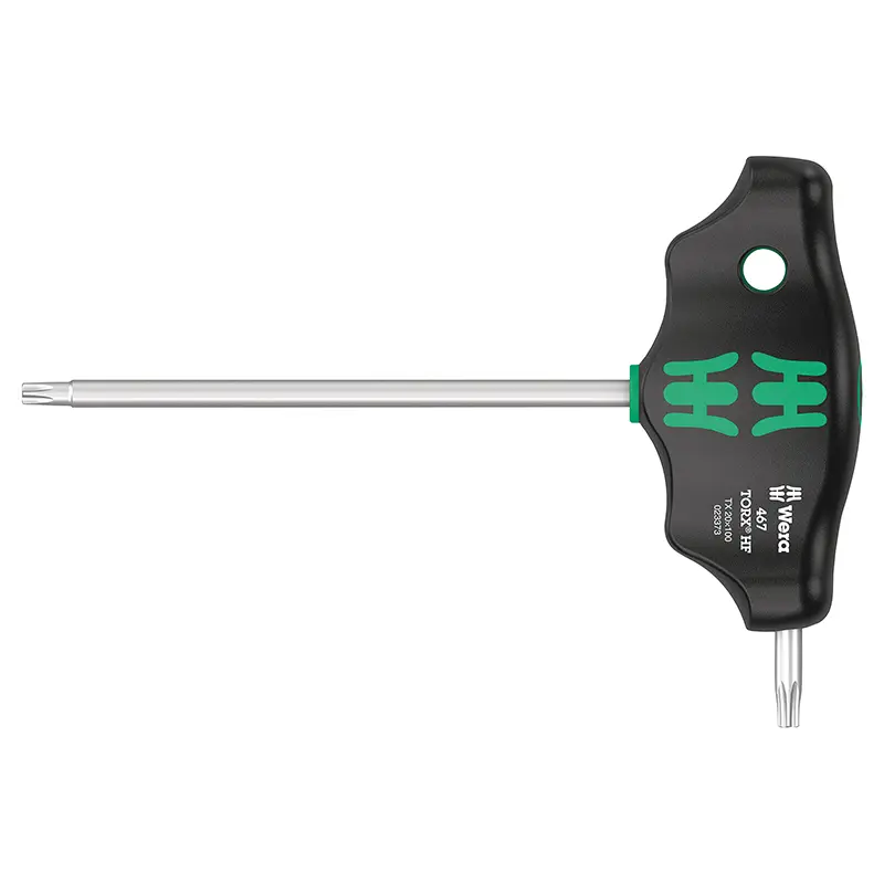 Torx-Schlüssel T-Handgriff Wera 467 HF T20X100MM schwarz-grün (einzeln verkauft) - deutsche Marke für Werkstätten